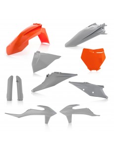 KIT PLÁSTICOS COMPLETO ACERBIS KTM SX / SX-F 2019 - 2020 LARANJA / CINZA